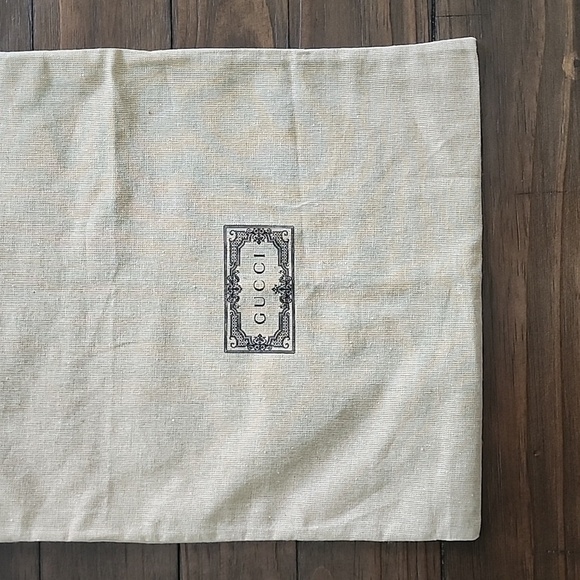 GUCCI Black Logo Dust Bag 100% Authentic - Picture 2 of 8